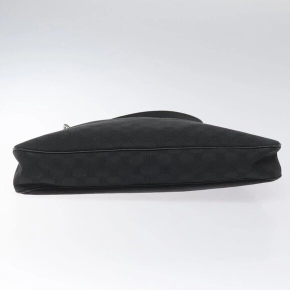 GUCCI GG Canvas Shoulder Bag Silver Black 121023 Auth - Picture 6 of 16